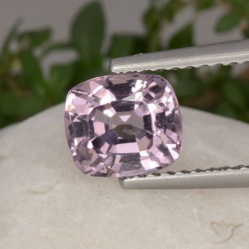 1.42ct Natural Roxo Rosado Muito Claro Espinélio, Almofada, VVS