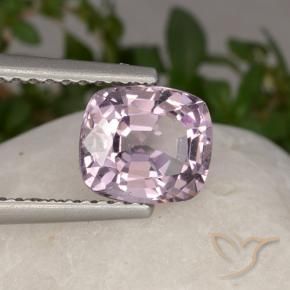 Espinélio Roxo Rosado Muito Claro Natural 1.42ct, Almofada, VVS
