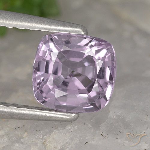 1.10ct Natural Violeta rosado claro Espinélio, Almofada, VVS