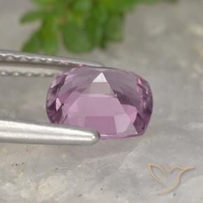 Espinélio roxo avermelhado Natural 1.33ct, Almofada, VVS