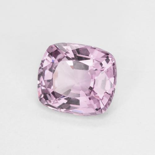Espinélio Roxo muito claro Natural 1.14ct, Almofada cortada, VVS