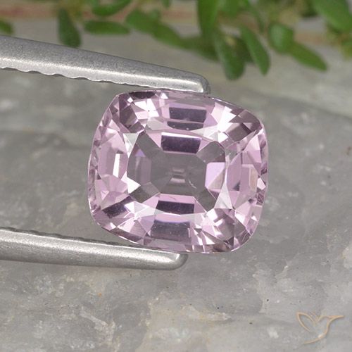 1.13ct Natural Roxo Rosado Muito Claro Espinélio, Almofada, VVS