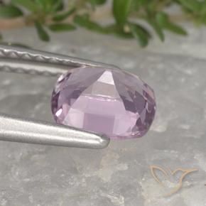 Espinélio Roxo Rosado Muito Claro Natural 1.13ct, Almofada, VVS