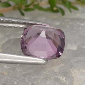 Espinélio roxo natural 1,31ct, almofada cortada, VVS