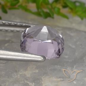 Espinélio Violeta claro Natural 1.42ct, Almofada, VVS