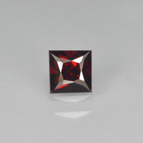 Espinélio vermelho natural 0,35ct, quadrado, VVS-VS