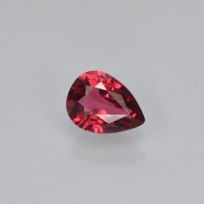Espinélio vermelho natural 0,35ct, formato de pêra, VVS-VS
