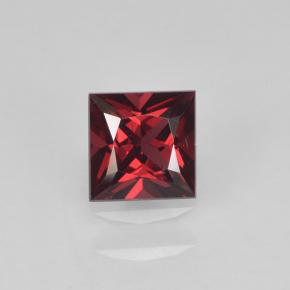 Espinélio Vermelho Sangue Profundo Natural 0.38ct, Quadrado, VVS-VS