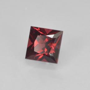 Espinélio Vermelho Sangue Profundo Natural 0.38ct, Quadrado, VVS-VS