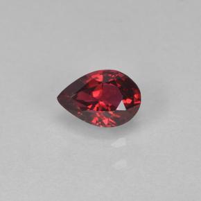Espinélio vermelho natural 0,24ct, formato de pêra, VVS-VS