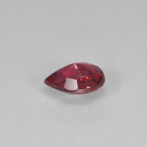 Espinélio vermelho natural 0,24ct, formato de pêra, VVS-VS