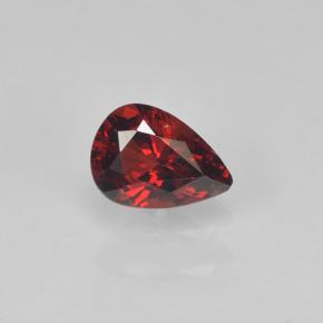 Espinélio Vermelho Sangue Profundo Natural 0.39ct, Formato de pêra, VVS-VS