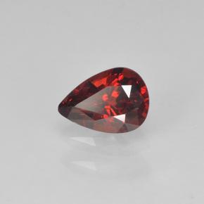 Espinélio Vermelho Sangue Profundo Natural 0.39ct, Formato de pêra, VVS-VS