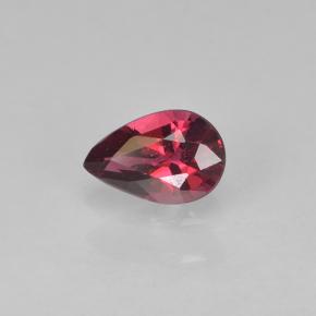 Espinélio vermelho natural 0,35ct, formato de pêra, VS