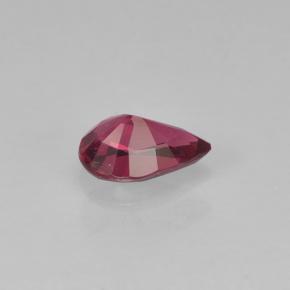 Espinélio vermelho natural 0,35ct, formato de pêra, VS