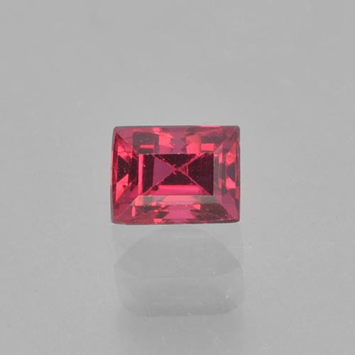 Espinélio vermelho natural 0,31ct, baguete, VVS-VS