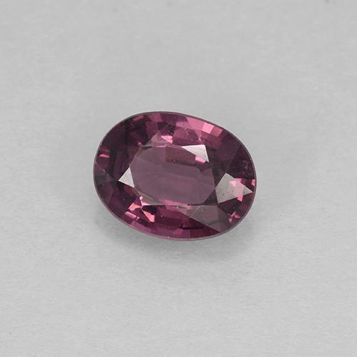 Espinélio roxo natural 1,03ct, corte oval, VVS