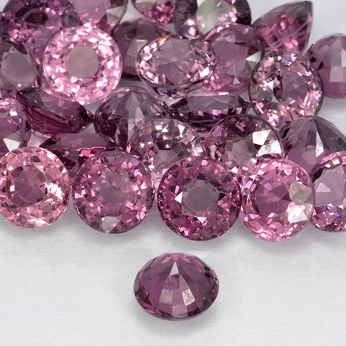 Espinélio Roxo profundo Natural 0.61ct, Redondo, VVS-VS