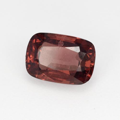 Espinélio Vermelho Tijolo Profundo Natural 1.01ct, Almofada cortada, VS