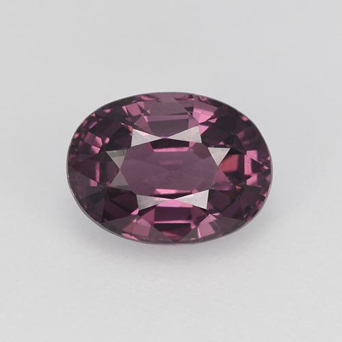 Espinélio roxo natural 1,20ct, corte oval, VVS