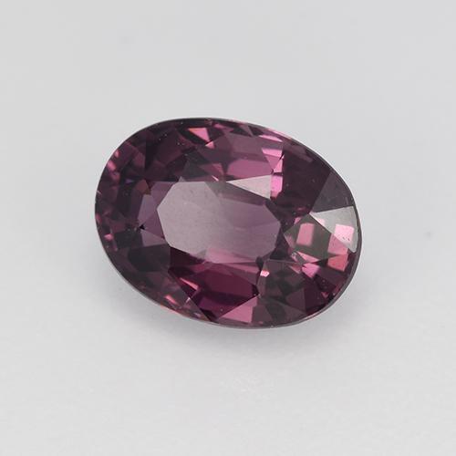 Espinélio roxo natural 1,20ct, corte oval, VVS
