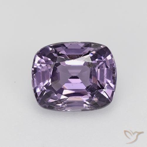 1.29ct Natural Violeta escuro Espinélio, Almofada, VVS-VS