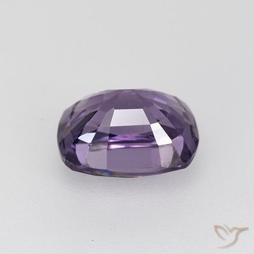 Espinélio Violeta escuro Natural 1.29ct, Almofada, VVS-VS