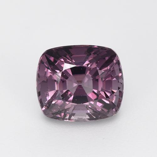 Espinélio roxo natural 1,33ct, almofada cortada, VS