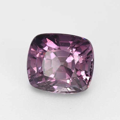 Espinélio roxo natural 1,33ct, almofada cortada, VS