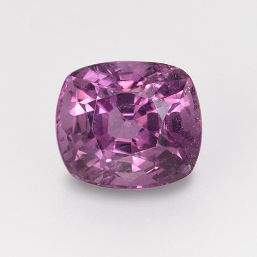 Espinélio roxo natural 1,27ct, almofada cortada, VS