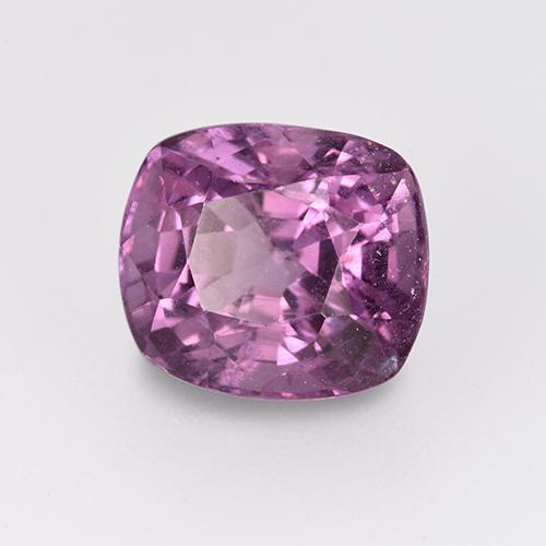 Espinélio roxo natural 1,27ct, almofada cortada, VS