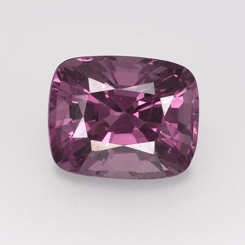 Espinélio Roxo profundo Natural 1.61ct, Almofada cortada, VS