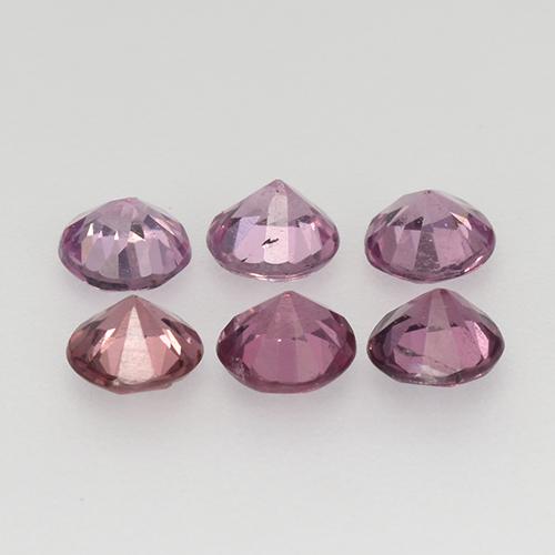 Pedras preciosas de Espinélio Multicolorido natural de 1.01 ct, Corte Redondo, VS