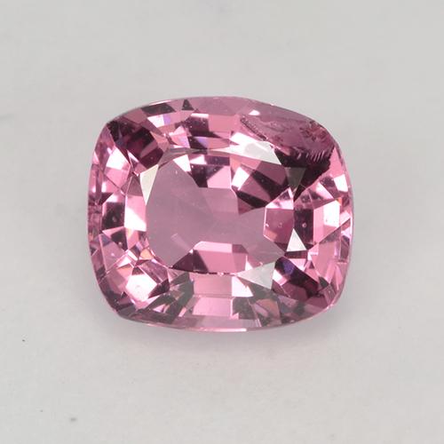 Espinélio rosa claro natural 1,06ct, almofada cortada, VS