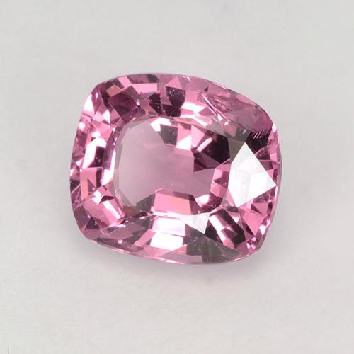 Espinélio rosa claro natural 1,06ct, almofada cortada, VS