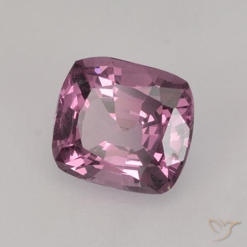 Espinélio Luz roxa Natural 0.87ct, Almofada, VS