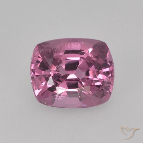 Espinélio roxo natural 1,02ct, almofada cortada, VS