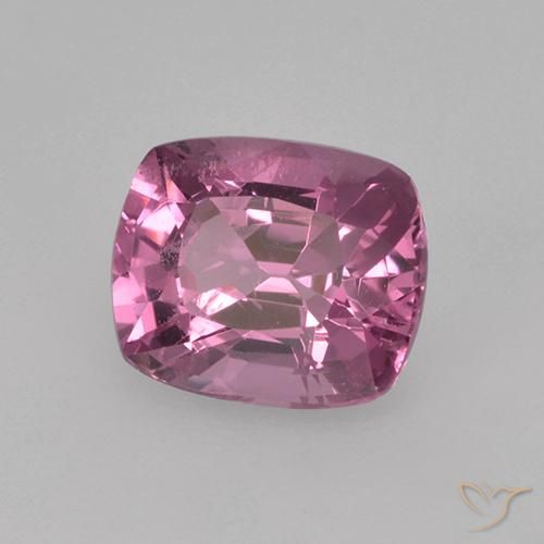 Espinélio roxo natural 1,02ct, almofada cortada, VS