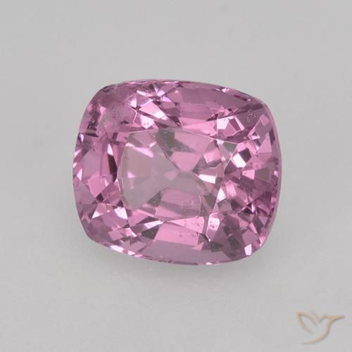 Espinélio Roxo avermelhado claro Natural 1.19ct, Almofada, VS