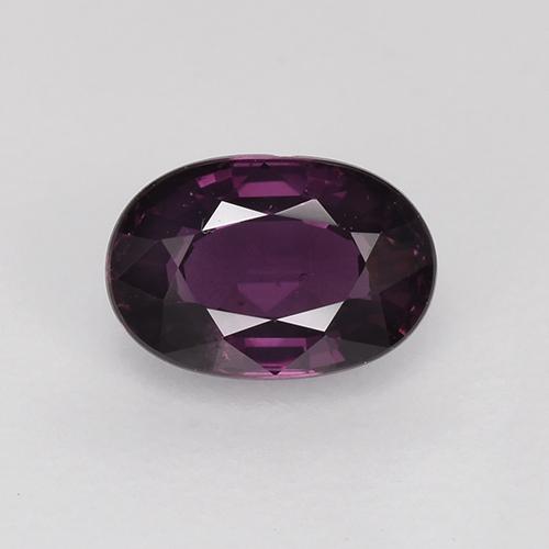 Espinélio Roxo profundo Natural 0.79ct, Corte Oval, VS