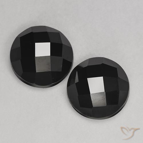 6.94ctw Natural Preto Espinélio, Redondo, Opaco