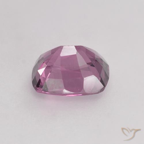 Espinélio Roxo avermelhado claro Natural 1.38ct, Almofada, VVS-VS