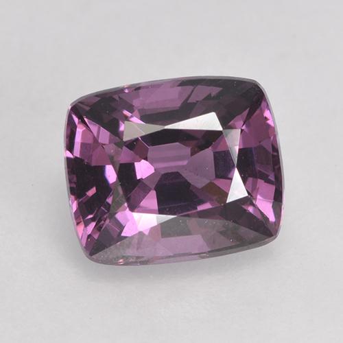 Espinélio roxo natural 1,68ct, almofada cortada, VVS