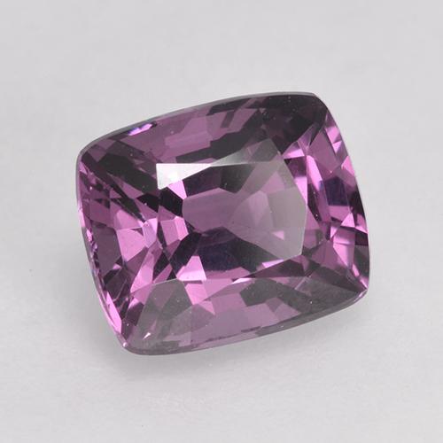 Espinélio roxo natural 1,68ct, almofada cortada, VVS