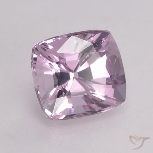 Espinélio Roxo muito claro Natural 1.53ct, Almofada, VS