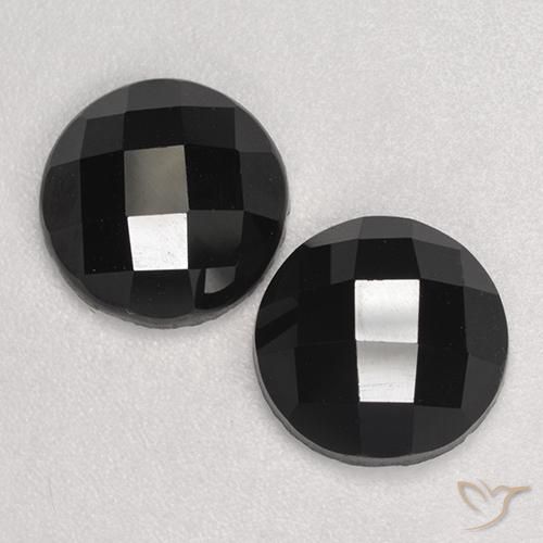 6.77ctw Natural Preto Espinélio, Redondo, Opaco