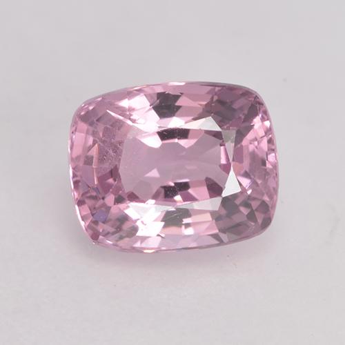 Espinélio rosa natural 1,43ct, almofada cortada, VS