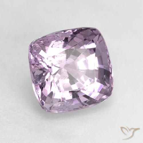 Espinélio Roxo muito claro Natural 1.74ct, Almofada, VS