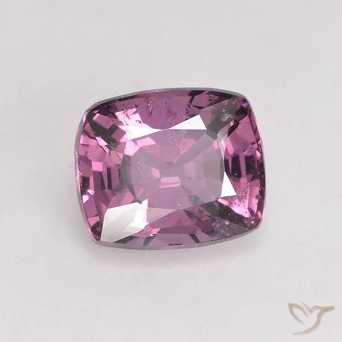 Espinélio roxo médio Natural 1.50ct, Almofada, VS