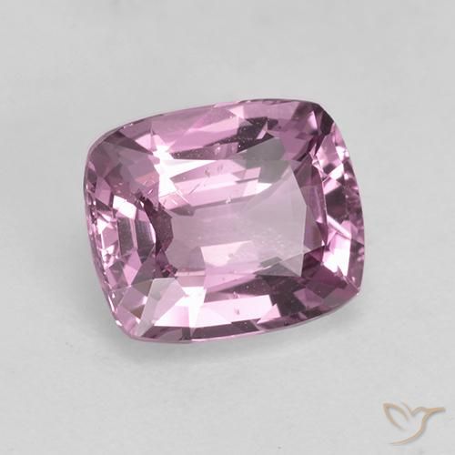 Espinélio violeta natural 1,68ct, almofada cortada, VS